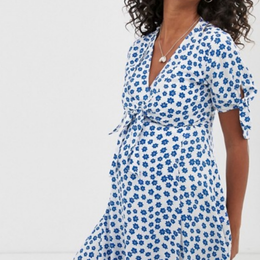 Asos wrap  blouse nursing maternity